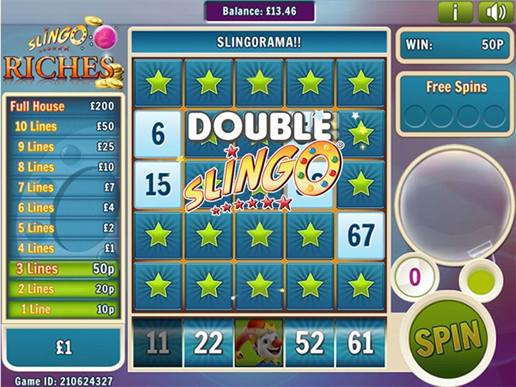 Slingo Riches Desktop Screenshot