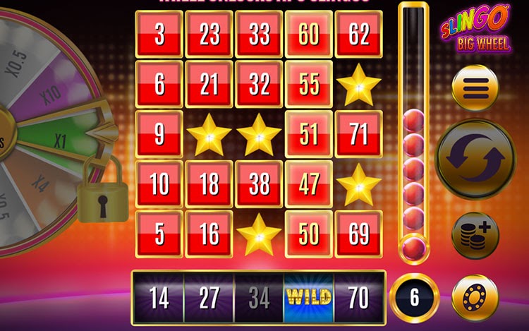 Slingo Big Wheel Gameplay