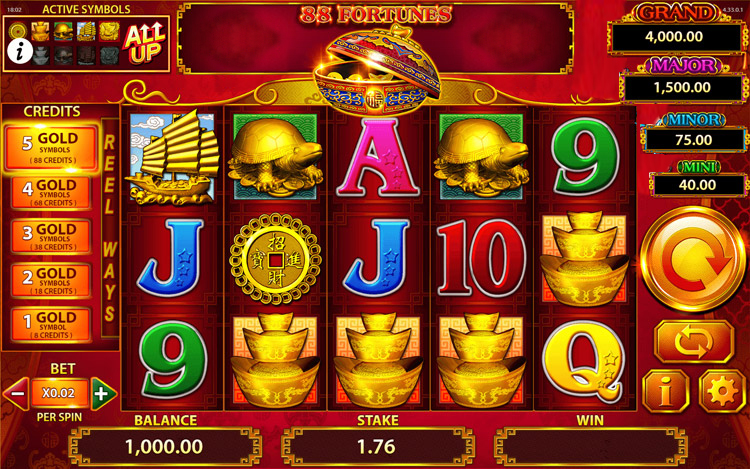 88 Fortunes Slots Slingo