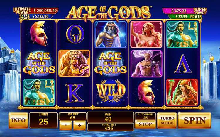 Age of the Gods Slots Slingo