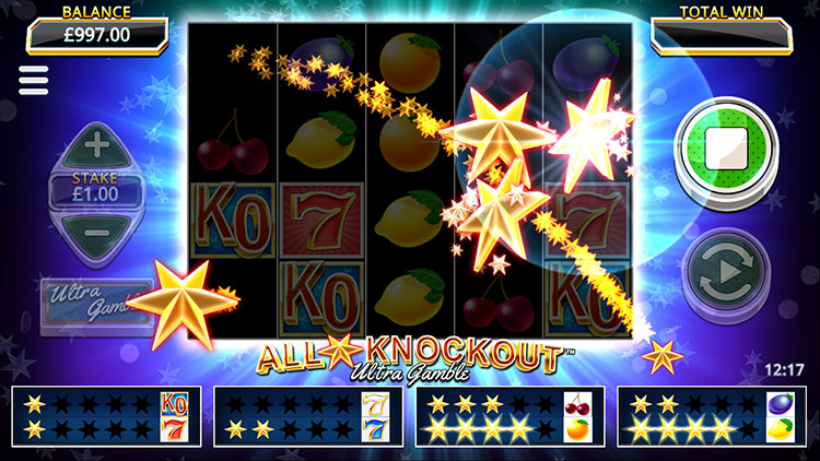 All Star Knockout Ultra Gamble Slots Slingo
