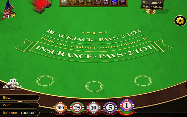 American Blackjack Turbo Casino Slingo