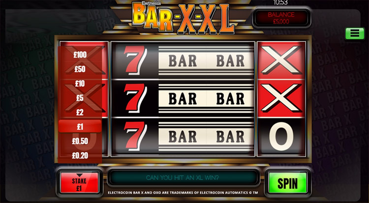 Bar X XL Slots Slingo