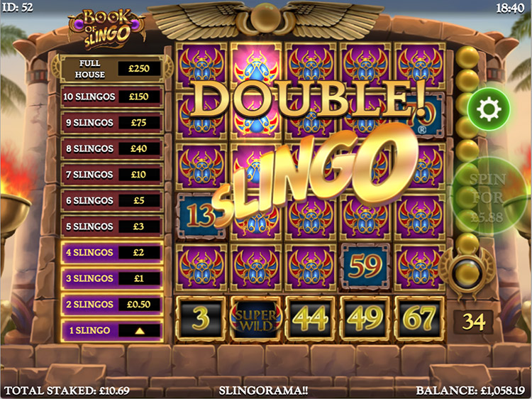 Book of Slingo Slots