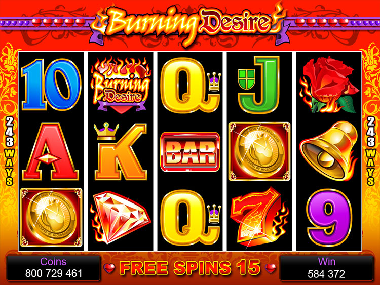 Burning Desire Slots Slingo