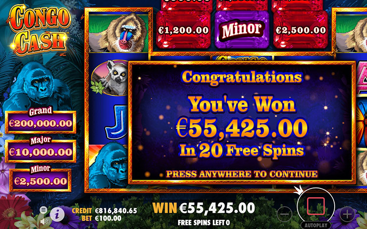 Congo Cash Slots Slingo