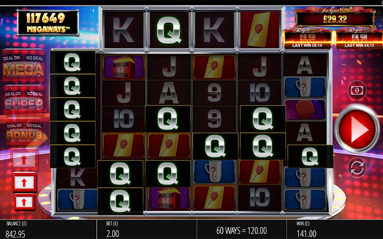 Deal or No Deal Megaways JPK Slots Slingo