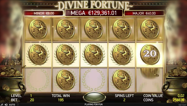 Divine Fortune Slots Slingo