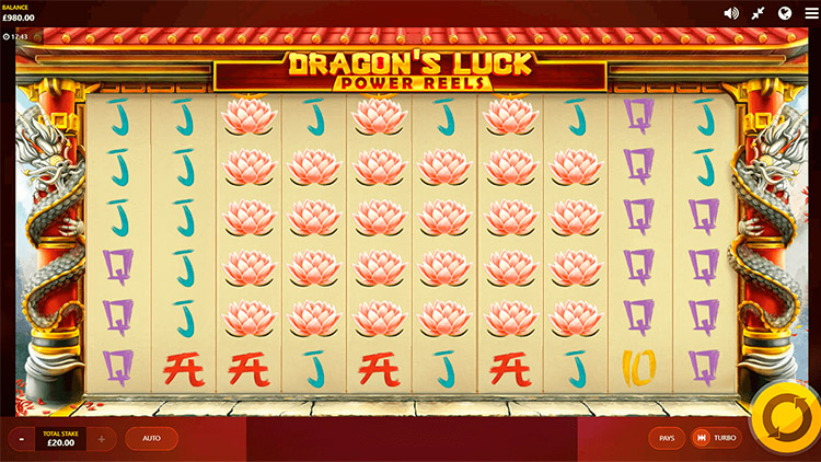 Dragon's Luck Power Reels Slots Slingo