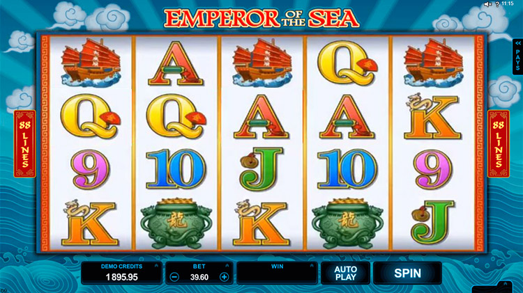 Emperor of the Sea Slots Slingo