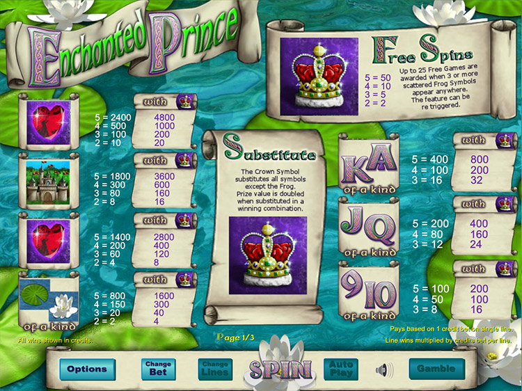 Enchanted Prince Slots Slingo