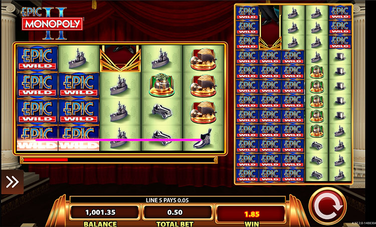 Epic Monopoly 2 Slots Slingo