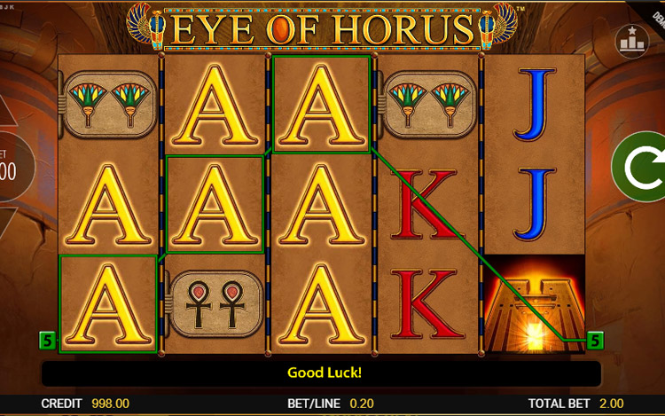 Eye of Horus JPK Slots Slingo