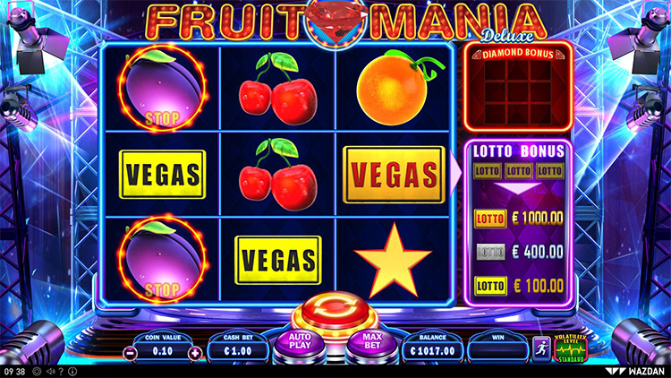 Fruit Mania Deluxe Slots Slingo