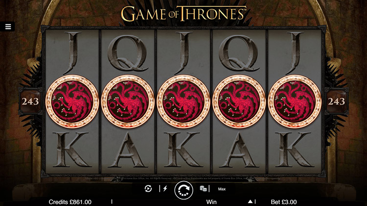 Game of Thrones 243 Ways to Win Slots Slingo