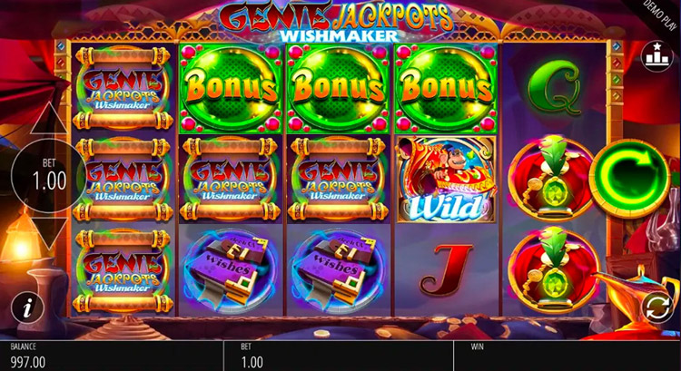 Genie Jackpots Wishmaker Jackpot King Slots Slingo