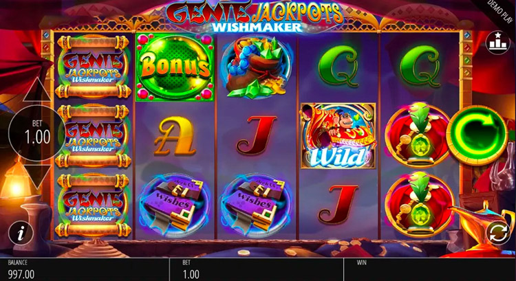 Genie Jackpots Wishmaker Jackpot King Slots Slingo