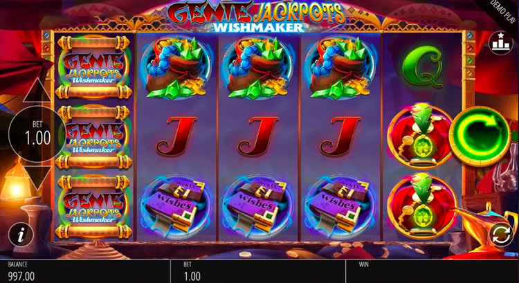Genie Jackpots Wishmaker Jackpot King Slots Slingo