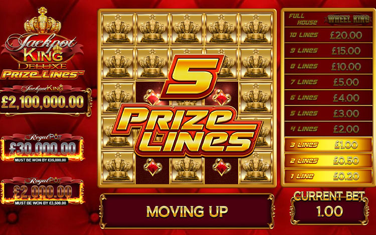 Jackpot King Prize Lines Slots Slingo