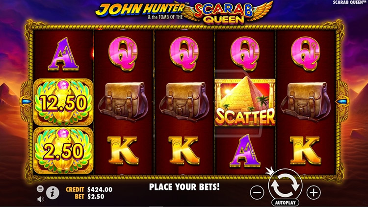 John Hunter and the Scarab Queen Slots Slingo