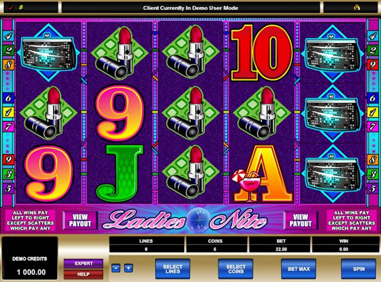 Ladies Nite Slots Slingo