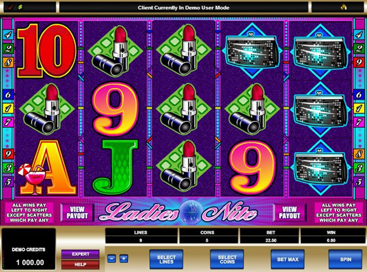 Ladies Nite Slots Slingo