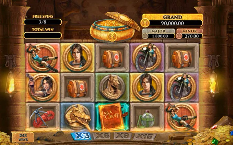 Lara Croft: Temples and Tombs Slots Slingo