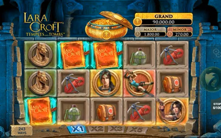 Lara Croft: Temples and Tombs Slots Slingo