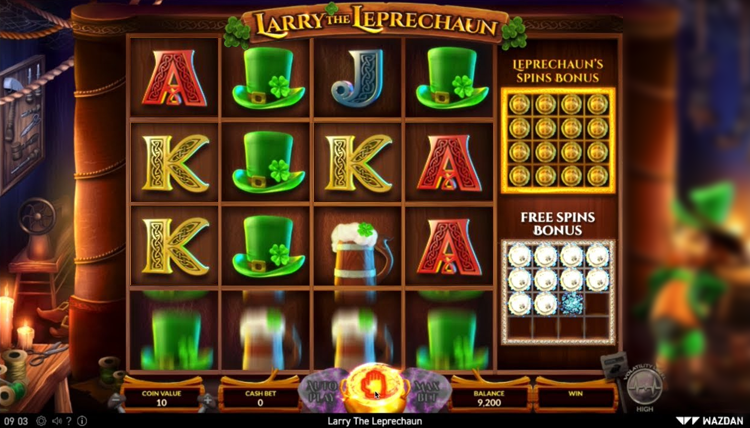 Larry the Leprechaun Slots Slingo