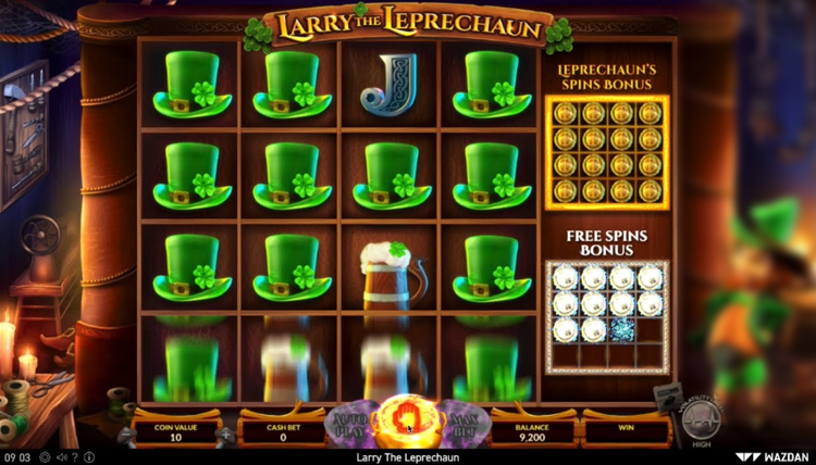 Larry the Leprechaun Slots Slingo