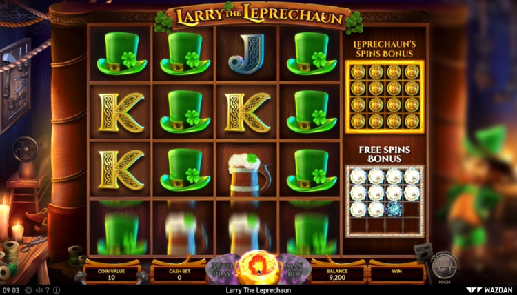 Larry the Leprechaun Slots Slingo