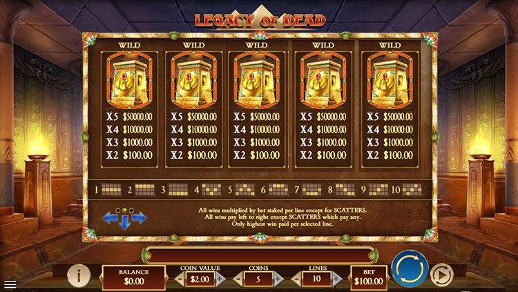 Legacy of Dead Slots Slingo