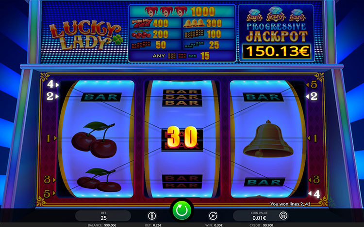 Lucky Lady Slots Slingo