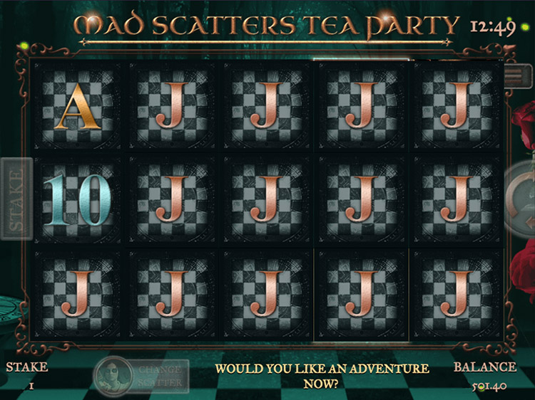 Mad Scatters Tea Party Slots Slingo