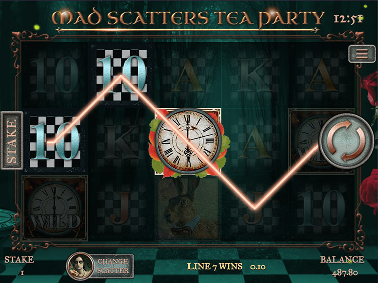Mad Scatters Tea Party Slots Slingo