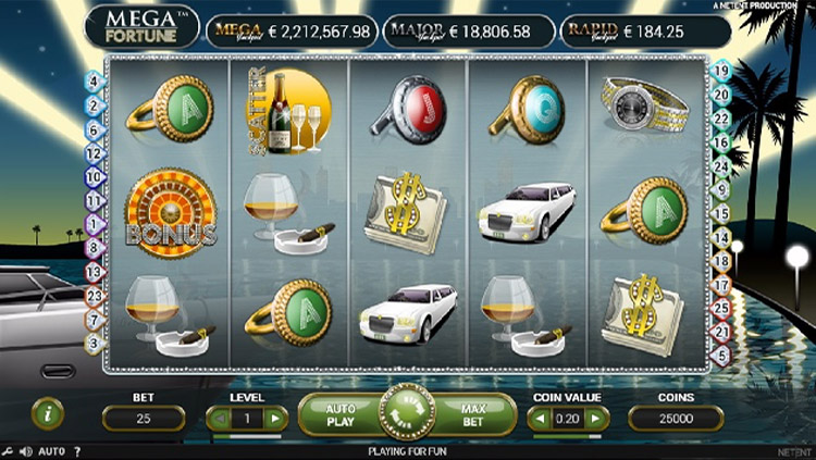 Mega Fortune Slots Slingo