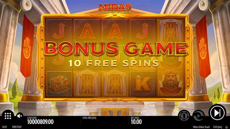 Midas Golden Touch Slots Slingo