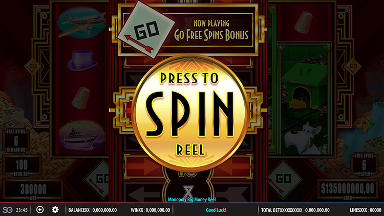 Monopoly Big Money Reel Slots Slingo