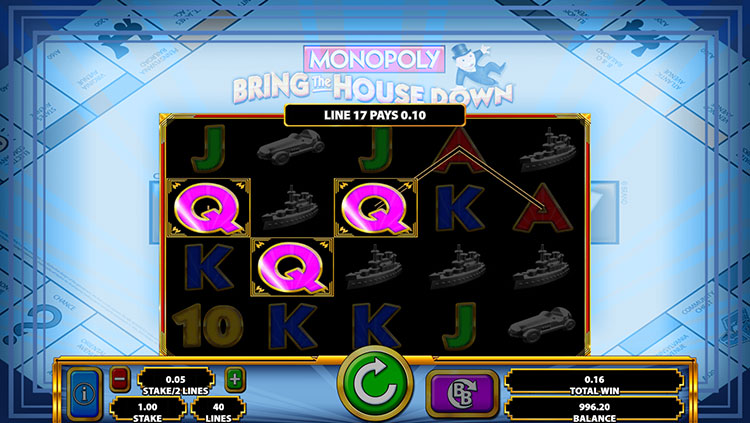 Monopoly Bring The House Down Slots Slingo