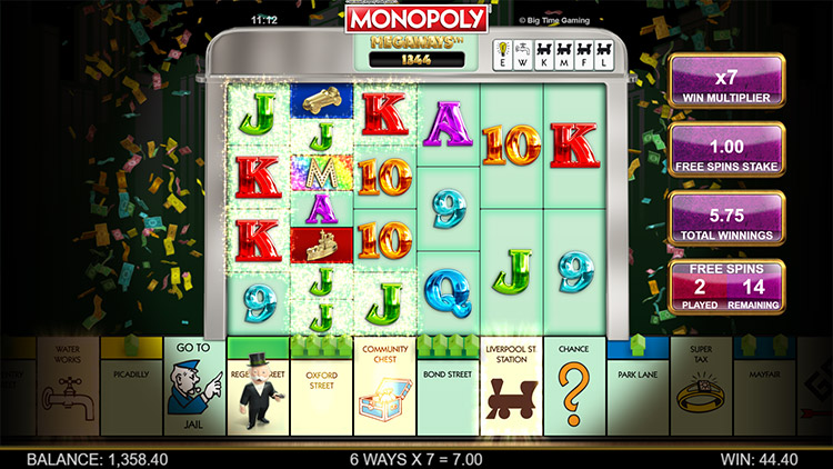 Monopoly Megaways Slots Slingo