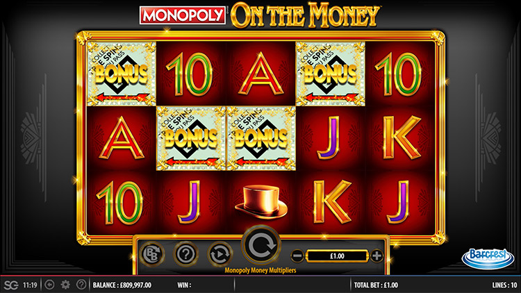 Monopoly on the Money Slots Slingo