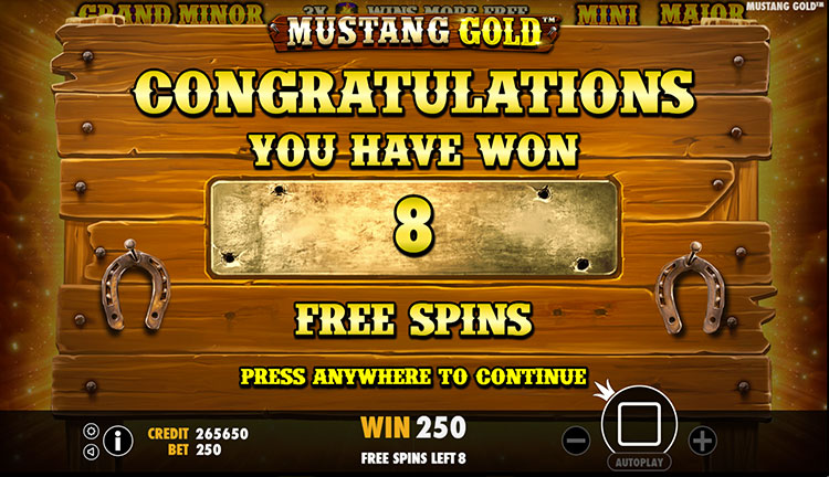 Mustang Gold Slots Slingo