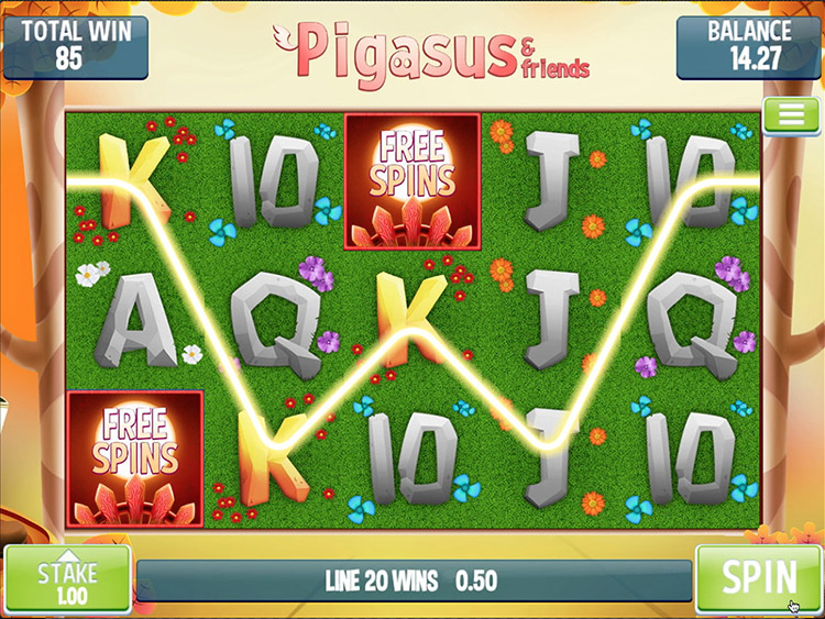 Pigasus and Friends Slots Slingo