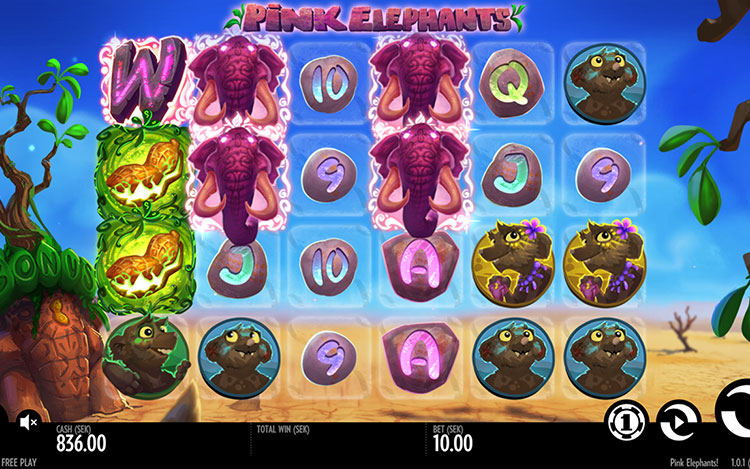 Pink Elephant Slots Slingo