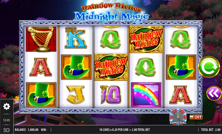 Rainbow Riches Midnight Magic Slots Slingo