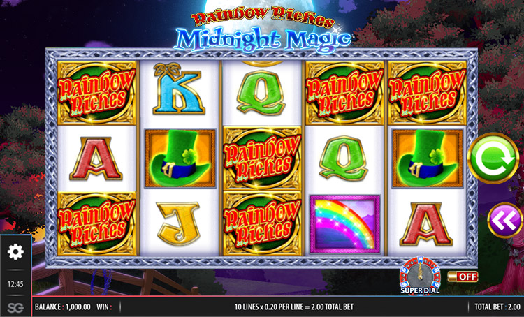 Rainbow Riches Midnight Magic Slots Slingo