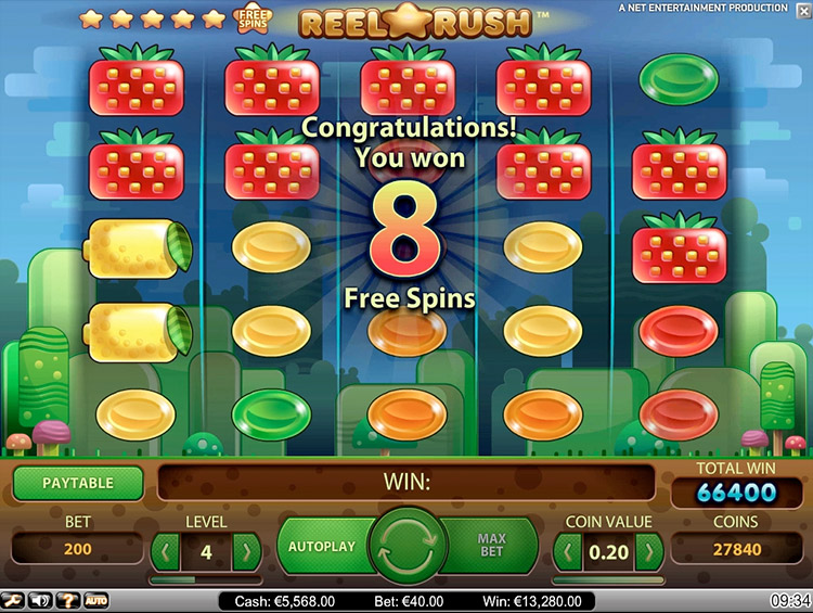 Reel Rush Slots Slingo