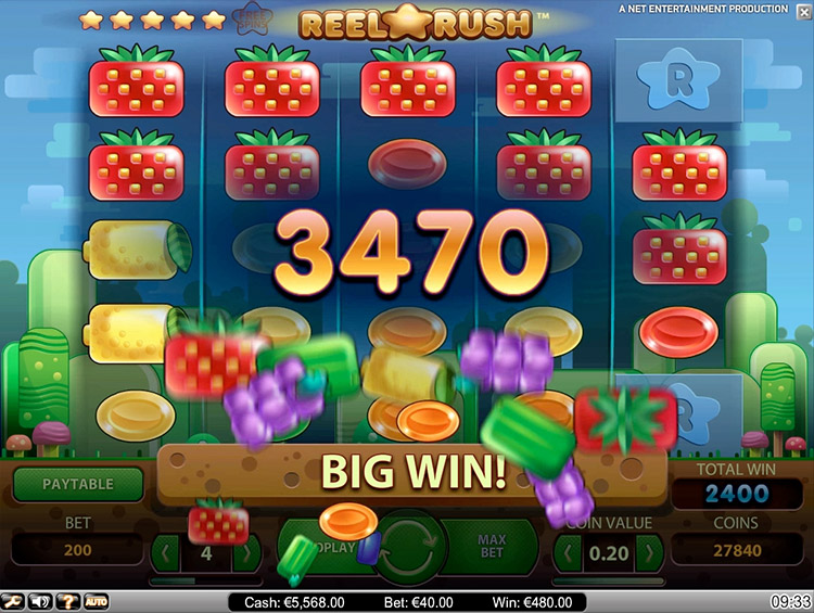 Reel Rush Slots Slingo