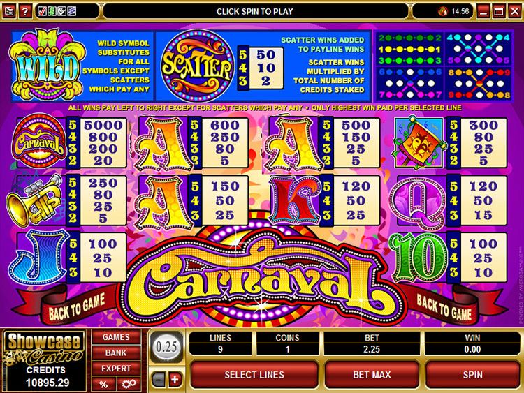 Carnaval Slots Slingo