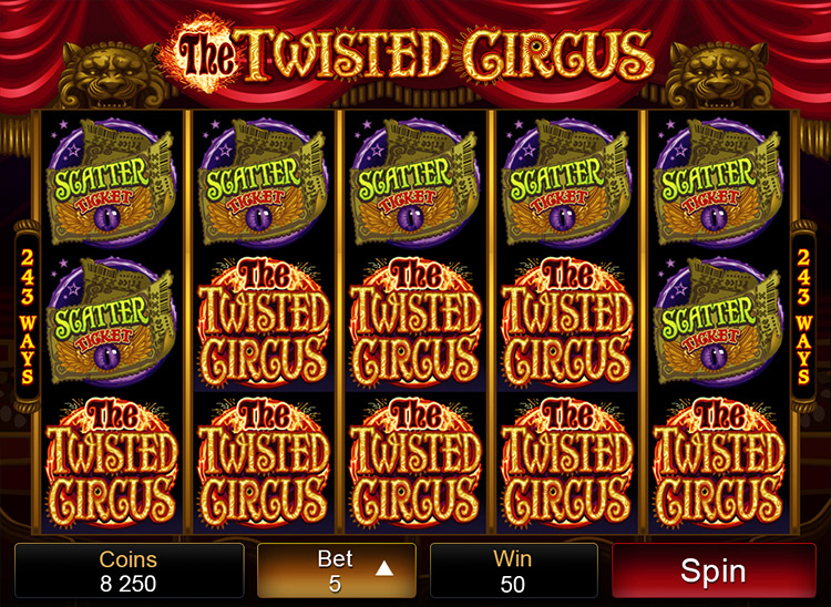 Experience The Twisted Circus Slots With No Download